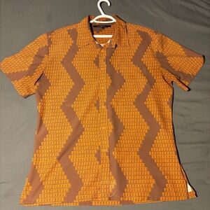 Red/orange Kane aloha shirt size large used